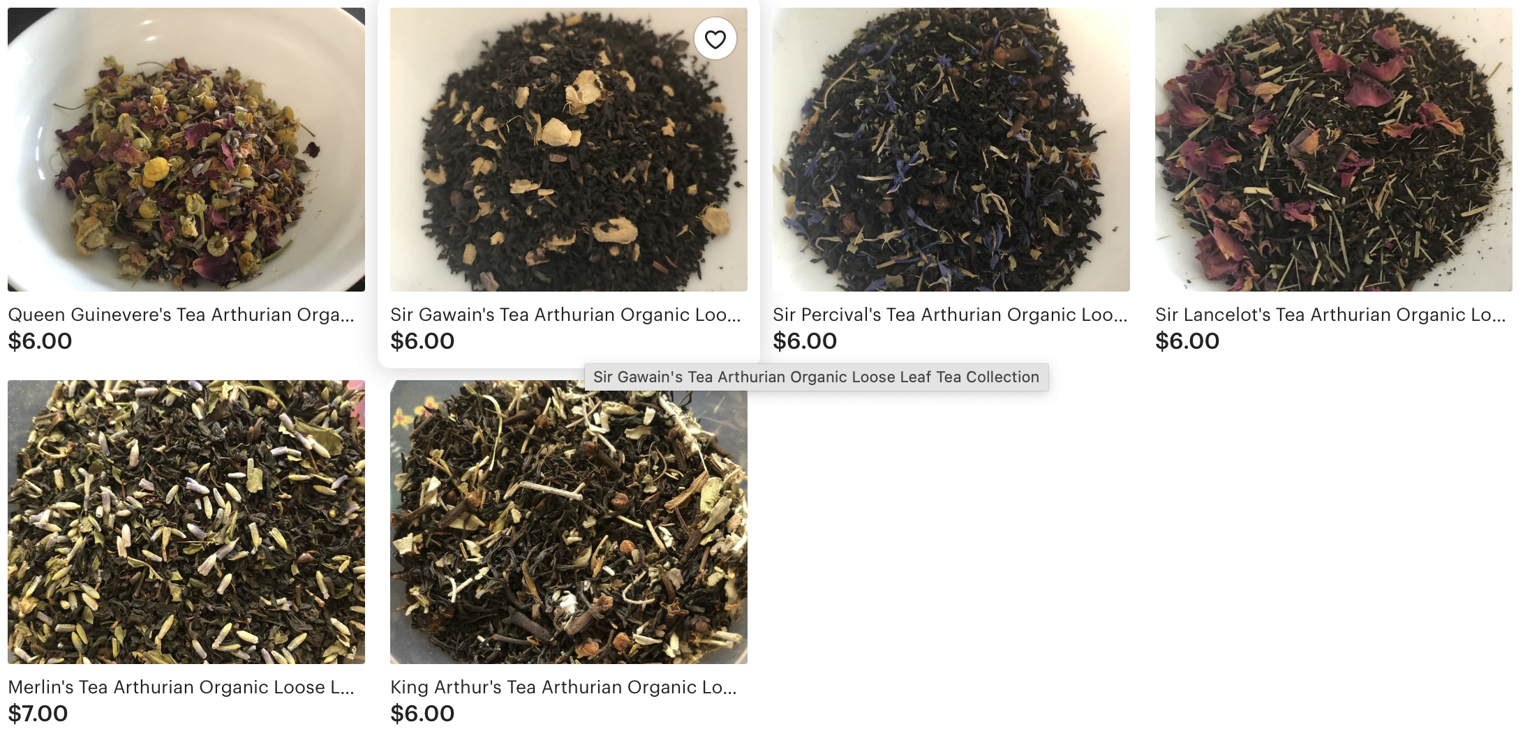 Purchase Teas from Lauren's Esty Shop.